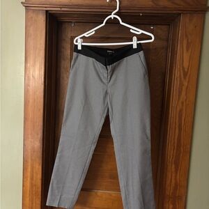 Express Women's Black and Gray Cropped Pants